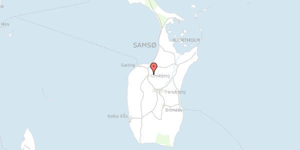 Trafikstøjkort på Østervangen 32, 8305 Samsø