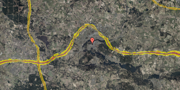 Trafikstøjkort på Grønnegade 5A, 2. 2, 8600 Silkeborg