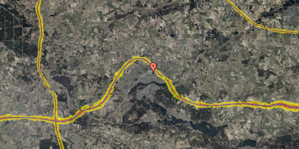 Trafikstøjkort på Resedavej 23, 1. th, 8600 Silkeborg