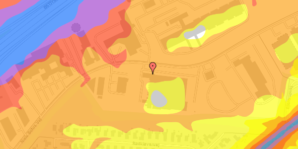 Trafikstøjkort på Niels Bohrs Vej 20, 8660 Skanderborg