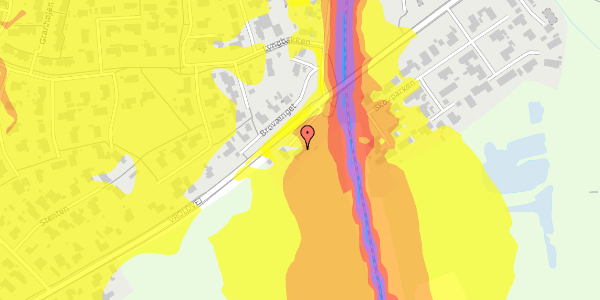 Trafikstøjkort på Vroldvej 77, 8660 Skanderborg