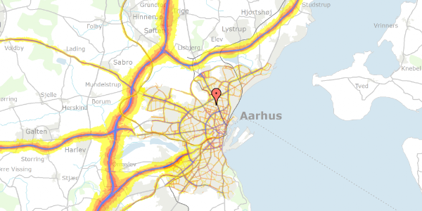 Trafikstøjkort på Arendalsvej 3, 8200 Aarhus N