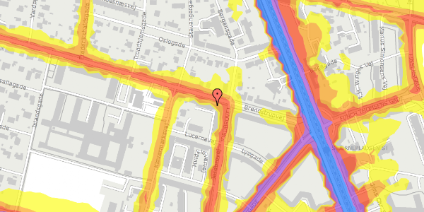 Trafikstøjkort på Brendstrupvej 23, 2. tv, 8200 Aarhus N