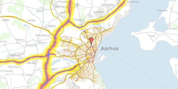 Trafikstøjkort på Brendstrupvej 72E, 2. 10, 8200 Aarhus N