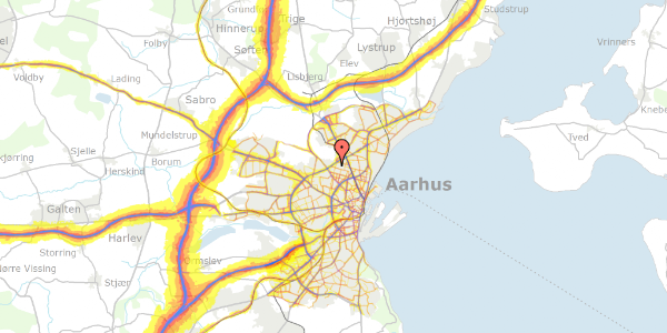 Trafikstøjkort på Brendstrupvej 126A, 8200 Aarhus N