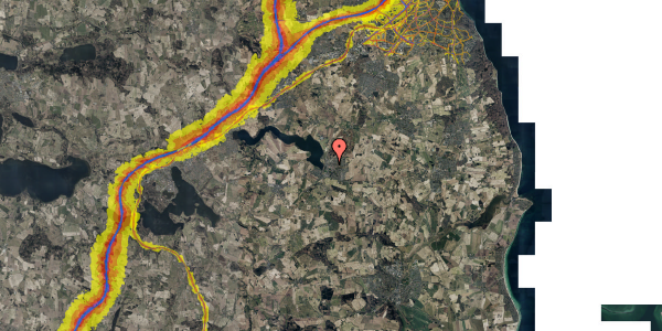 Trafikstøjkort på Bøgevangen 16, 8355 Solbjerg