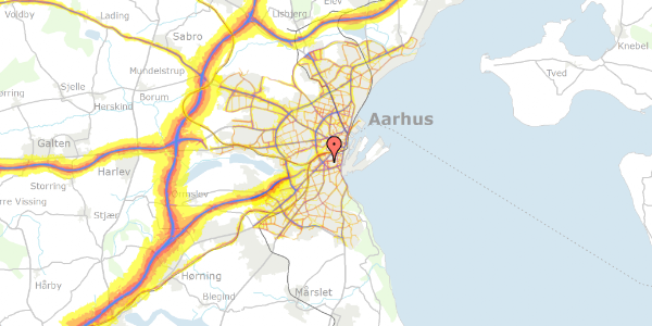 Trafikstøjkort på Chr. Wærums Gade 4, 5. tv, 8000 Aarhus C