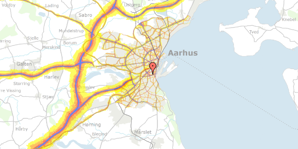 Trafikstøjkort på Chr. Wærums Gade 29, 2. tv, 8000 Aarhus C