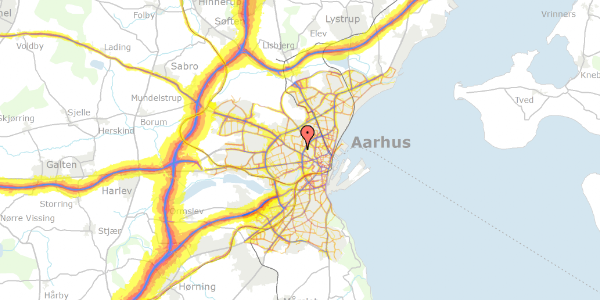 Trafikstøjkort på Drosselvej 4, 8210 Aarhus V