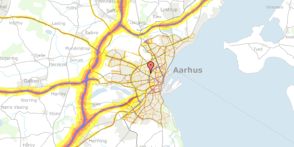 Trafikstøjkort på Drosselvej 12, 8210 Aarhus V