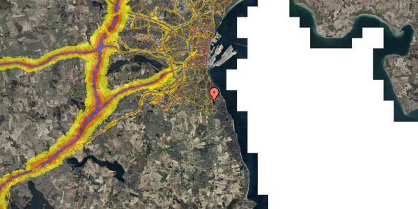 Trafikstøjkort på Emiliedalen 26, 8270 Højbjerg