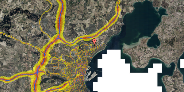 Trafikstøjkort på Engholms Allé 46, 1. th, 8240 Risskov