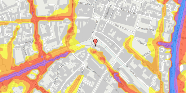 Trafikstøjkort på Frederiksgade 1, 4. th, 8000 Aarhus C