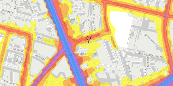 Trafikstøjkort på Funch Thomsens Gade 6, st. tv, 8200 Aarhus N