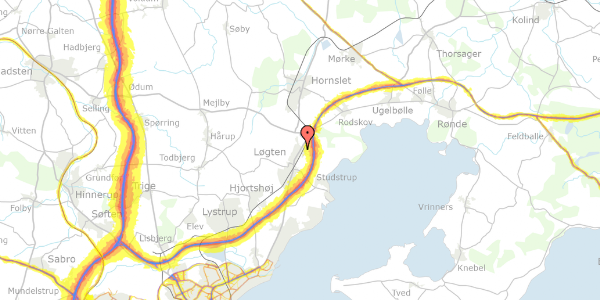 Trafikstøjkort på Grenåvej 757G, 1. 5, 8541 Skødstrup