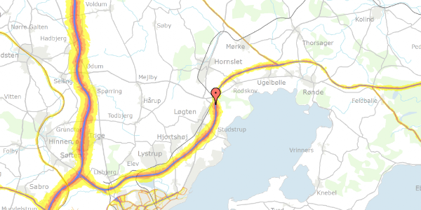 Trafikstøjkort på Grenåvej 826, 8541 Skødstrup