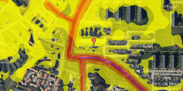 Trafikstøjkort på Grøndalsvej 290, 8260 Viby J