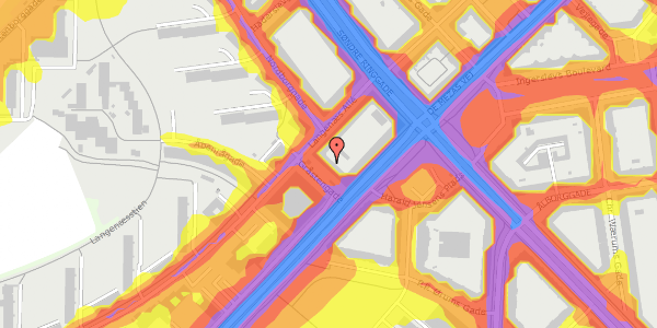 Trafikstøjkort på Gråstengade 6, 2. th, 8000 Aarhus C