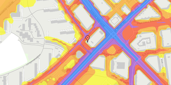 Trafikstøjkort på Gråstengade 8, st. tv, 8000 Aarhus C