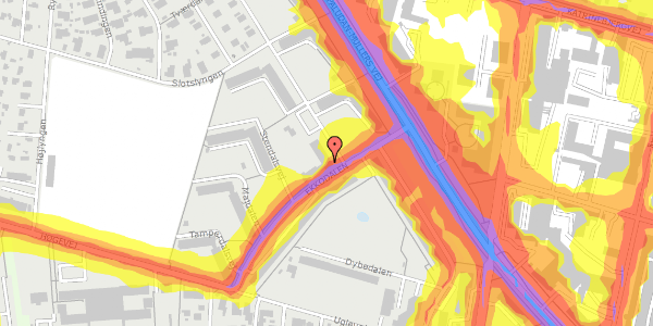 Trafikstøjkort på Hammershusvej 39, 2. tv, 8210 Aarhus V