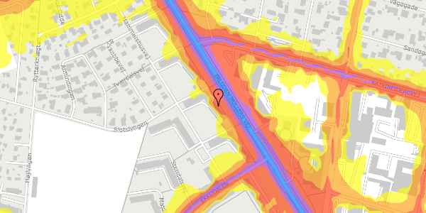 Trafikstøjkort på Hammershusvej 50, 4. th, 8210 Aarhus V