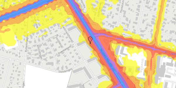 Trafikstøjkort på Hammershusvej 62, 4. th, 8210 Aarhus V