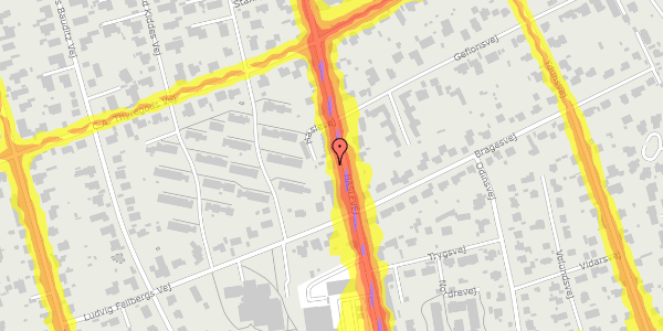 Trafikstøjkort på Haslevej 31, 8230 Åbyhøj