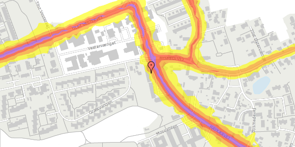 Trafikstøjkort på Havkærvej 12F, 8381 Tilst