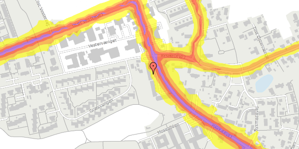 Trafikstøjkort på Havkærvej 12H, 8381 Tilst