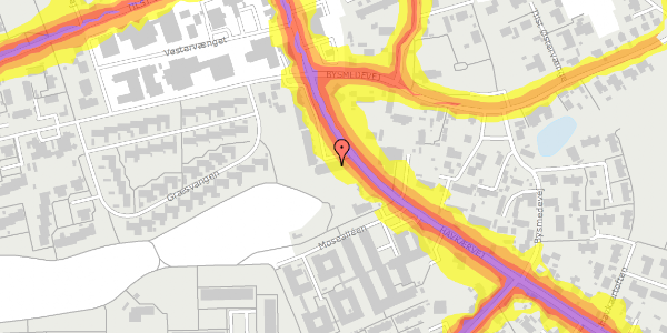 Trafikstøjkort på Havkærvej 16D, 8381 Tilst