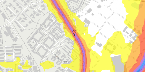 Trafikstøjkort på Havkærvej 72, 8381 Tilst