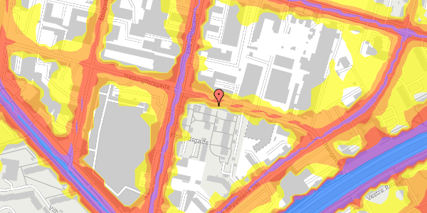 Trafikstøjkort på Helsingforsgade 17, 2. 2, 8200 Aarhus N