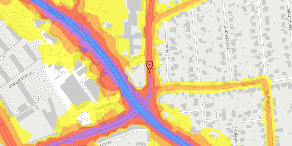 Trafikstøjkort på Herredsvej 7, 1. th, 8210 Aarhus V