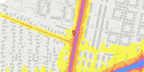 Trafikstøjkort på Herredsvej 89, 8210 Aarhus V