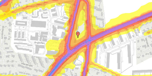 Trafikstøjkort på Holme Møllevej 24E, 1. tv, 8260 Viby J