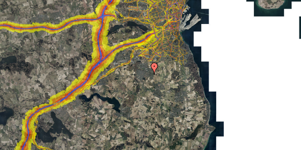 Trafikstøjkort på Horsevænget 43, 8310 Tranbjerg J