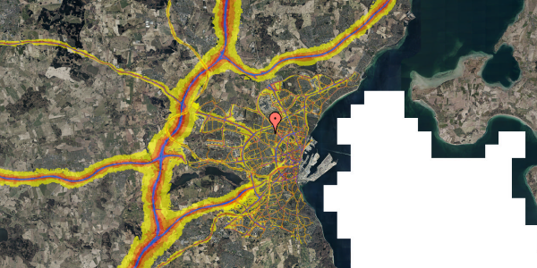 Trafikstøjkort på Høgevej 37, 6. th, 8210 Aarhus V