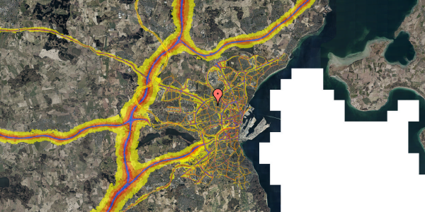 Trafikstøjkort på Højkolvej 29, 8210 Aarhus V