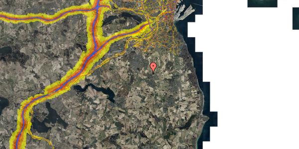 Trafikstøjkort på Hørretløkken 437, 8320 Mårslet