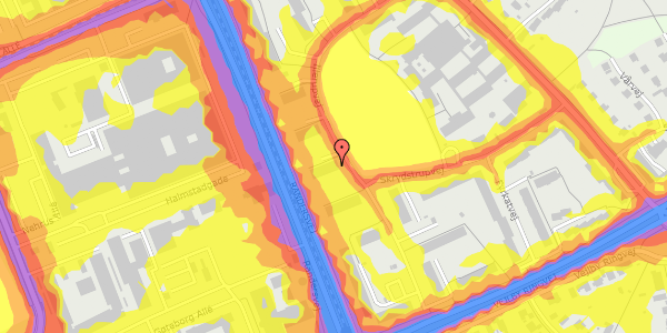 Trafikstøjkort på Illerupvej 29, 1. th, 8200 Aarhus N