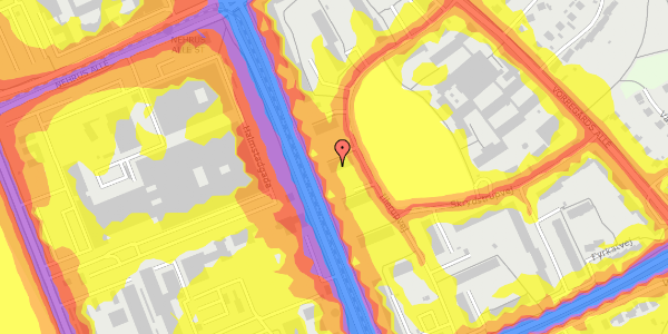 Trafikstøjkort på Illerupvej 35, st. mf, 8200 Aarhus N