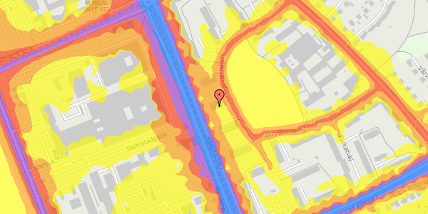 Trafikstøjkort på Illerupvej 35, 2. mf, 8200 Aarhus N