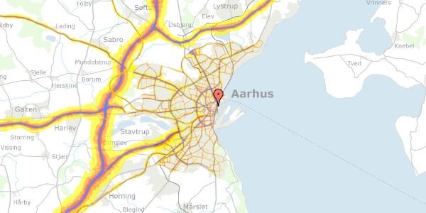 Trafikstøjkort på Immervad 7, kl. , 8000 Aarhus C