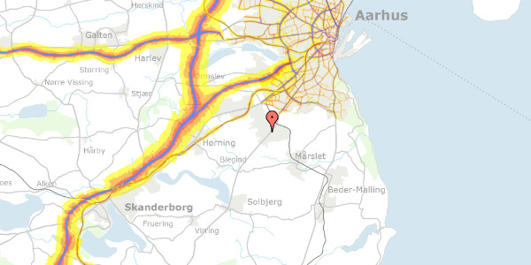 Trafikstøjkort på Jegstrupvænget 397, 8310 Tranbjerg J