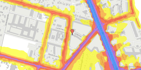 Trafikstøjkort på Jordbrovej 12, 2. th, 8200 Aarhus N