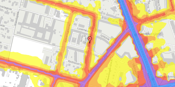 Trafikstøjkort på Jordbrovej 17, kl. , 8200 Aarhus N