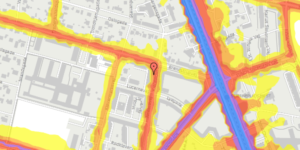 Trafikstøjkort på Jordbrovej 29, 3. 2, 8200 Aarhus N