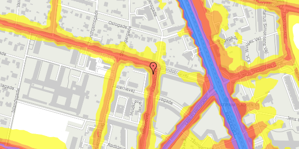 Trafikstøjkort på Jordbrovej 31, 2. 1, 8200 Aarhus N