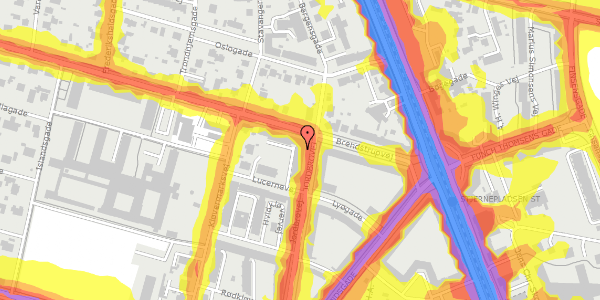 Trafikstøjkort på Jordbrovej 31, 2. 3, 8200 Aarhus N