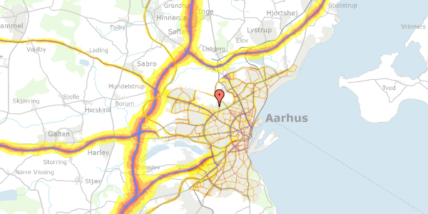 Trafikstøjkort på Julivej 25, 8210 Aarhus V